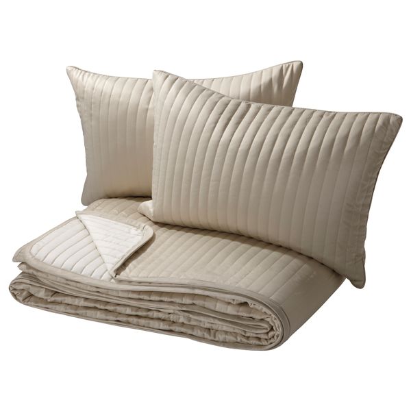 Покрывало и 2 чехла на подушку КАРИТ, бежевый - фото 4