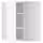 METOD Угловой навесной шкаф с полками - белый/Veddinge белый 68x80 см