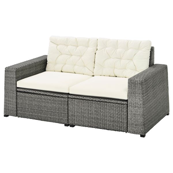 2-местный модульный диван, садовый, 161x82x84 cm IKEA SOLLERÖN СОЛЛЕРОН 593.036.65 - фото 1
