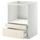 Напольный шкаф для комбинирования СВЧ, ящики МЕТОД / МАКСИМЕРА, белый, Рингульт кремовый (60x60 см)