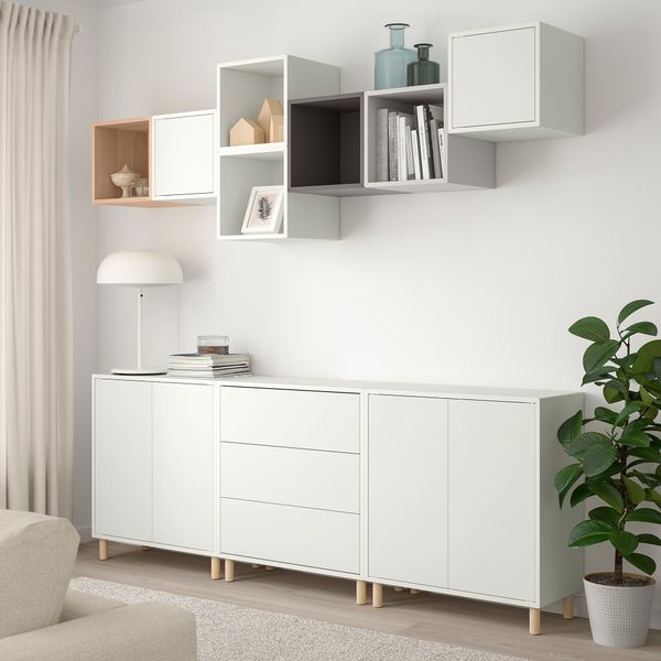 Комбинация шкафов с ножками, 210x35x210 cm IKEA EKET ЭКЕТ 493.861.28 - фото 3