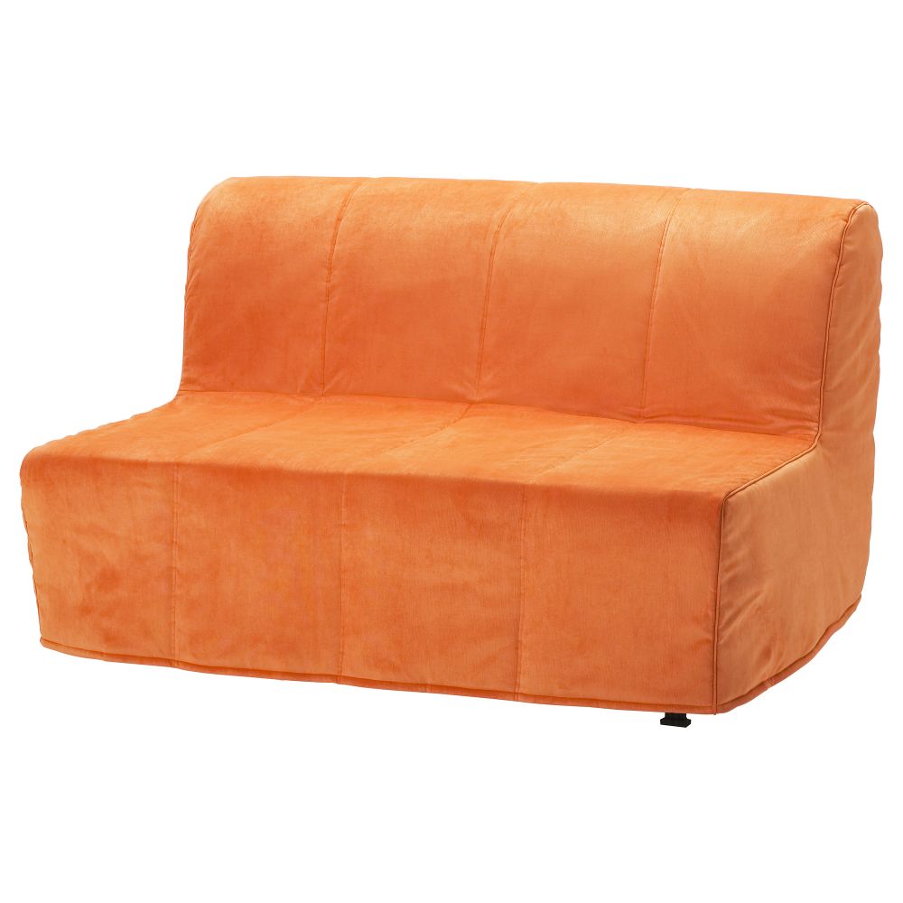 Диван-кровать 2-местная ЛИКСЕЛЕ ЛЁВОС, Хенон оранжевый - фото 1