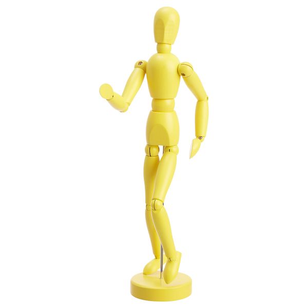 Фигурка, желтый 33 см IKEA GESTALTA ГЕСТАЛЬТА 604.734.97 - схема-чертеж с размерами