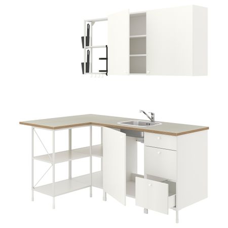 Угловая кухня, белый IKEA BEGIVENHET БЕГИВЕНХЕТ 693.381.84
