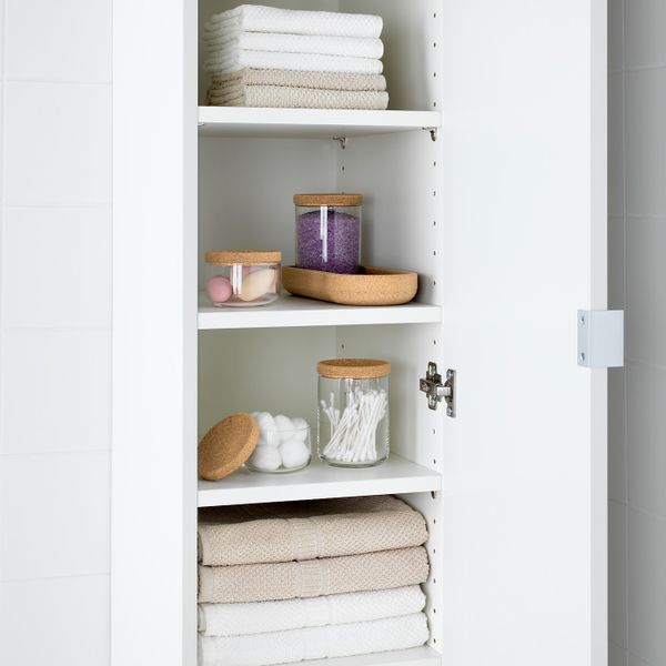 Банка с крышкой и поднос, 5 шт., стекло пробка IKEA SAXBORGA САКСБОРГА 603.940.18 - схема-чертеж с размерами