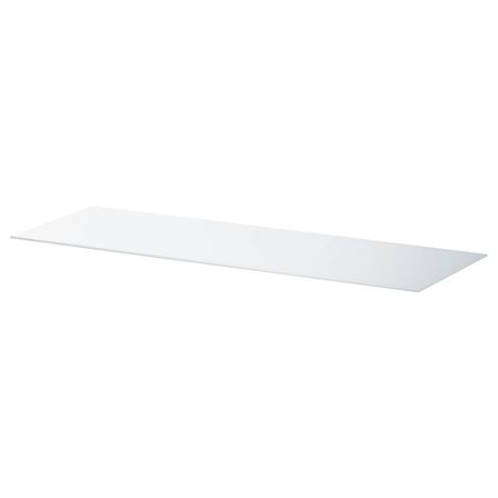 Верхняя панель, стекло белый 120x40 см IKEA BESTÅ БЕСТО 303.838.94