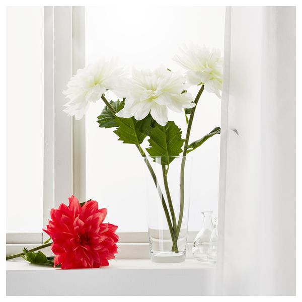Цветок искусственный СМИККА, Георгин белый (60 см) - фото 2