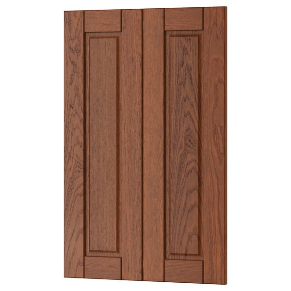 Дверца для напольного углового шкафа, 2 штуки ФИЛИПСТАД, коричневый (25x80 см) - фото 1