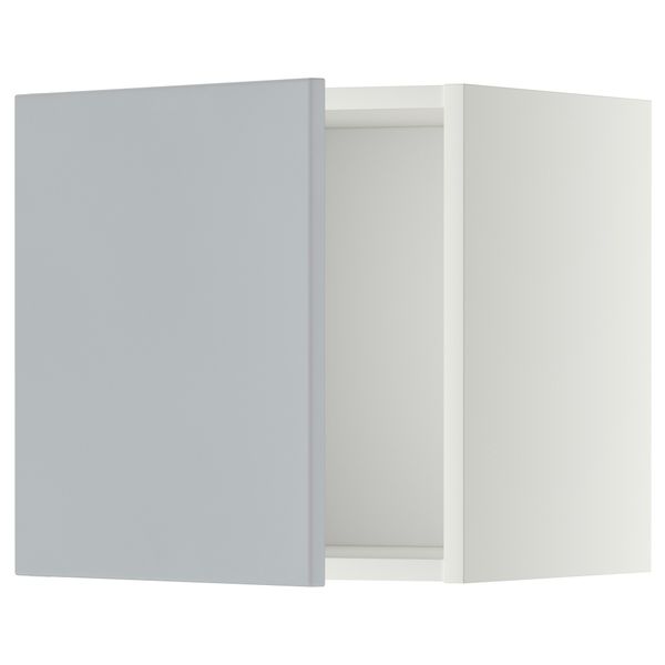 Шкаф навесной МЕТОД, белый, Веддинге серый - схема-чертеж с размерами