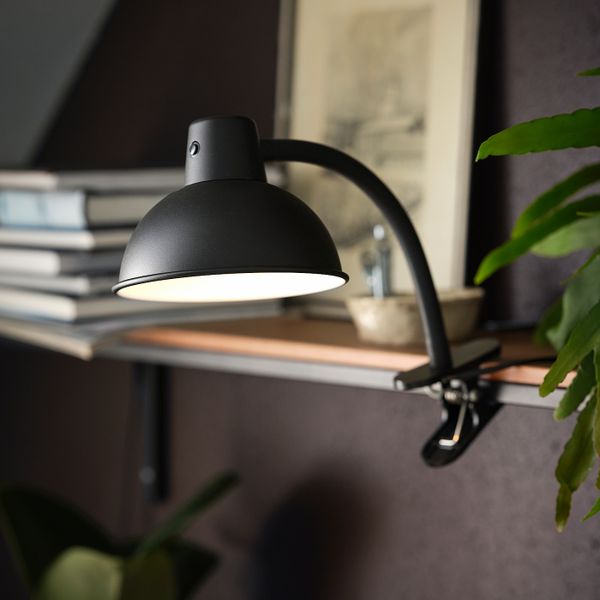Лампа с зажимом, черный IKEA SKURUP СКУРУП 004.899.67 - фото 6