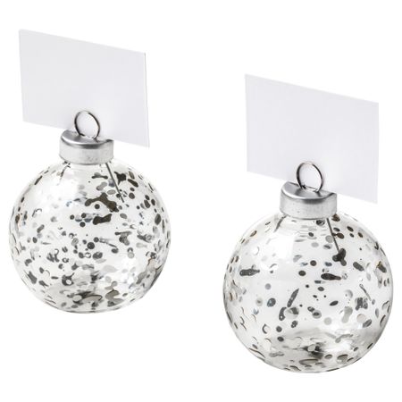 Подставка для именной карточки ВИНТЕР 2016, стекло серебристый