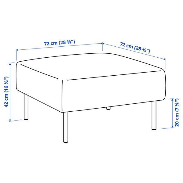 IKEA, дополнительный ракурс - схема-чертеж с размерами