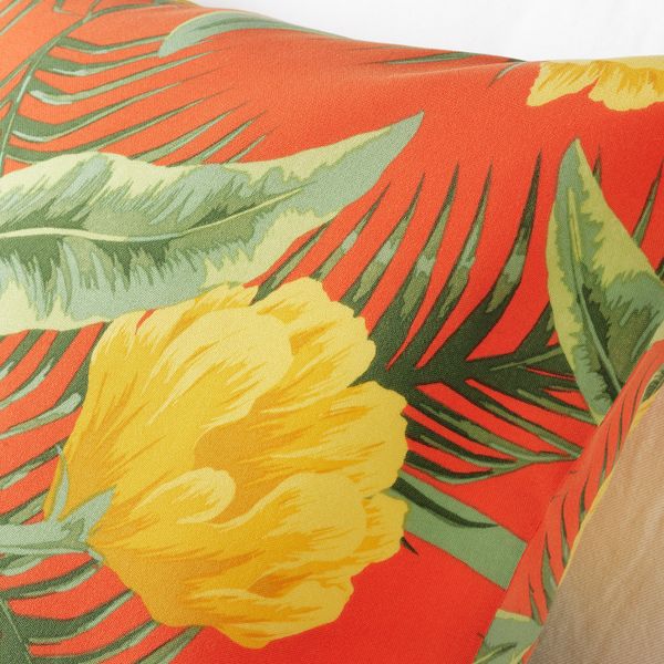 Чехол на подушку, для дома, улицы/цветочный орнамент оранжевый 65x65 см IKEA СОЛБЛЕКТ 404.608.82 - фото 2