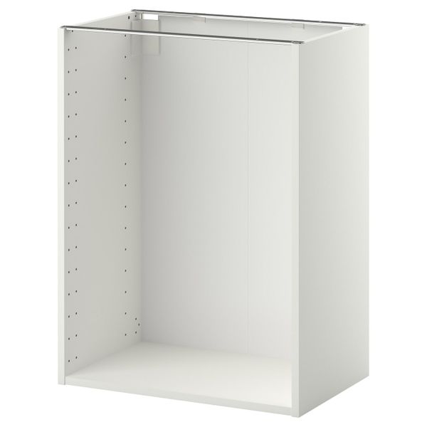 Каркас напольного шкафа, белый 60x37x80 см IKEA METOD МЕТОД 403.679.78 - схема-чертеж с размерами