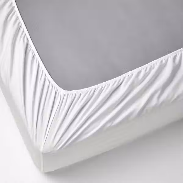 RÖNNVECKMAL РЁННВЕККМАЛ Простыня натяжная - белый 160x200 см - фото 3