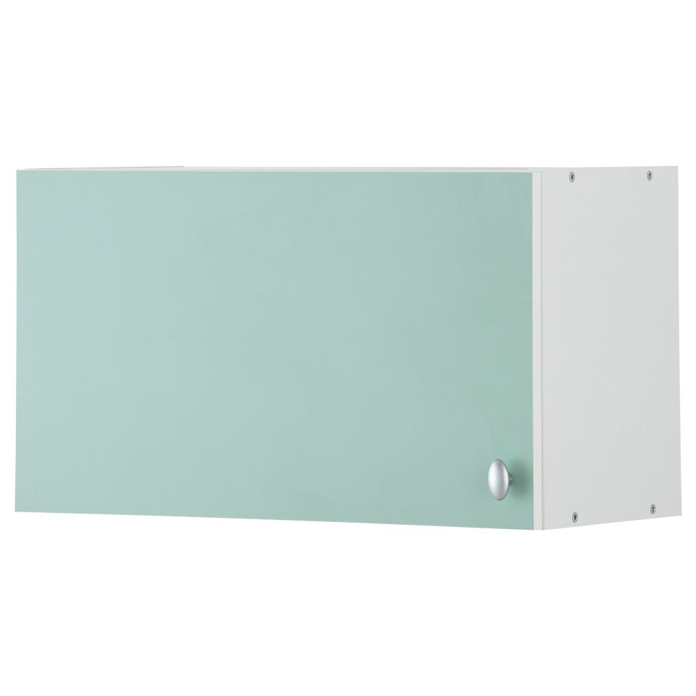 Навесной шкаф с дверцей АЛЬБРУ, светло-зеленый (60x35 см) - фото 1