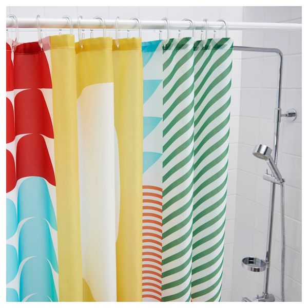 Штора для ванной НИММЕРН, разноцветный (180x200 см) - фото 2