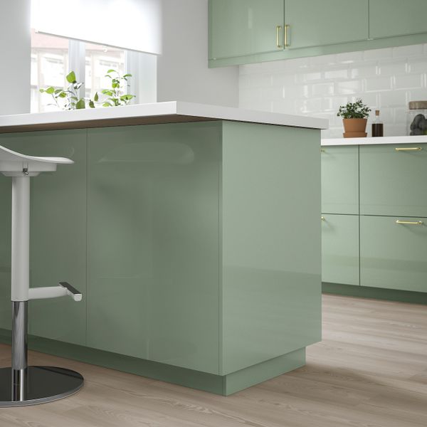 Накладная панель, глянцевый светло-зеленый, 62x240 см IKEA КАЛЛАРП 804.371.06 - схема-чертеж с размерами