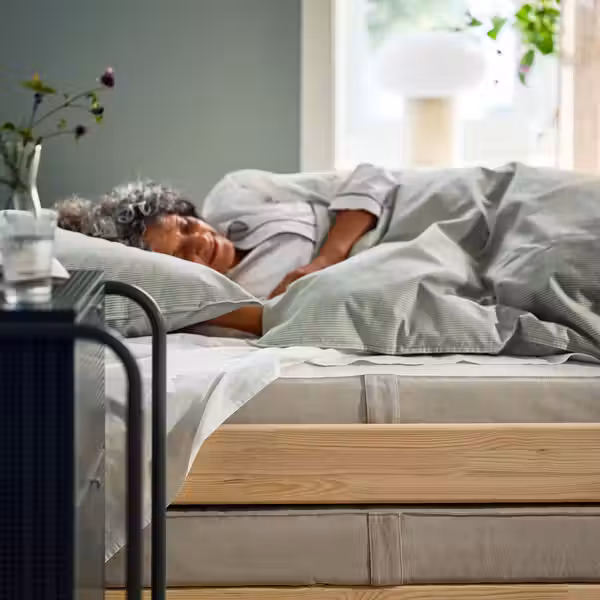 VANNAREID ВАННАРЕИД Матрас с пружинами карманного типа - очень жесткий/бежевый 80x200 см - фото 5