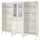 IDANÄS Комбинация д/хранения+стекл дверц - белый 244x39x211 см