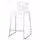 GLENN Табурет барный - белый белый/хромированный 66 см