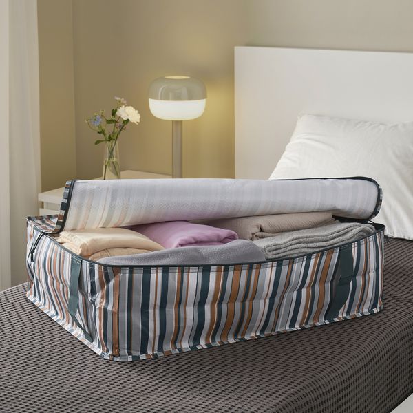 Сумка для хранения, разноцветный полоска, 69x51x19 см IKEA SÄCKKÄRRA 805.918.62 - фото 3