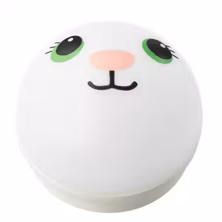 KORNSNÖ Светодиодный ночник - белый/кролик с батарейным питанием