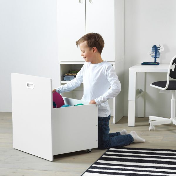 Гардероб с отделением для/игрушек, белый/белый 60x50x192 см IKEA СТУВА / ФРИТИДС 592.796.65 - фото 4