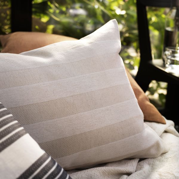 Чехол на подушку, неокрашенный/в полоску 40x65 см IKEA HEDDAMARIA ХЕДДАМАРИА 904.559.15 - схема-чертеж с размерами