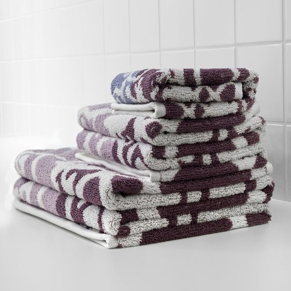 Банное полотенце, сиреневый 70x140 см IKEA БЛЭДЬЕН 104.299.06 - схема-чертеж с размерами