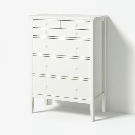 GULLABERG Комод с 6 ящиками - белый 89x48x122 см
