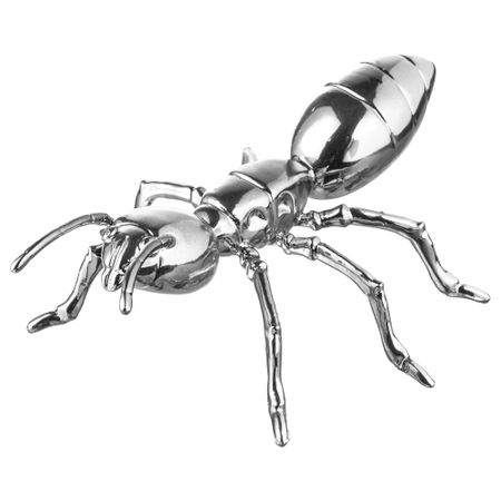 Украшение ВИНТЕР 2018, муравей, серебристый (13 см)