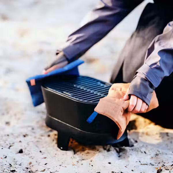 SOLUPPGÅNG Прихватка - синий/коричневый 21x21 см - фото 3