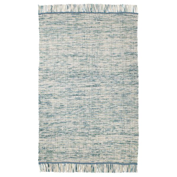 Ковер безворсовый КОПЕНГАГЕН, ручная работа сине-зеленый (133x195 см) - фото 1