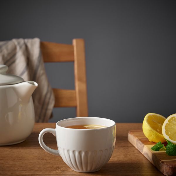 Кружка, белый, 36 сл IKEA STRIMMIG СТРИММИГ 104.682.19 - схема-чертеж с размерами