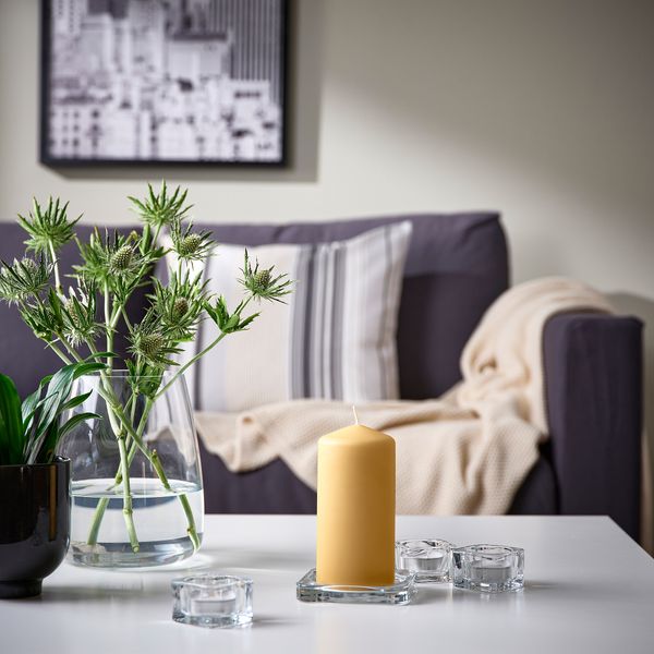 Неароматическая формовая свеча, 14 см, светло-желтый IKEA DAGLIGEN ДАГЛИГЕН 105.480.99 - фото 3