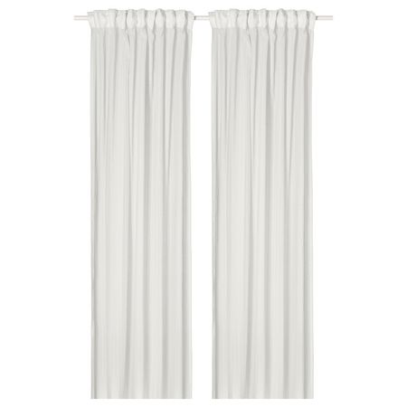 MATILDA Гардины, 2 шт. - белый/с лентой 145x300 см