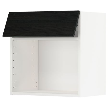 Навесной шкаф для СВЧ-печи, белый, Тингсрид черный 60x60 см IKEA МЕТОД 792.246.10