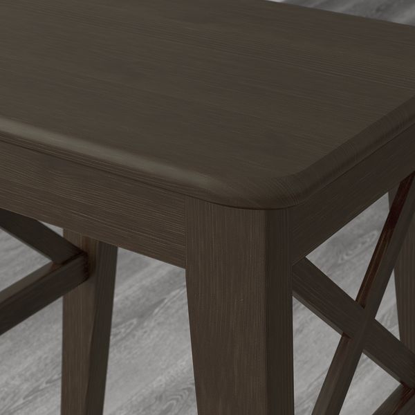 Табурет, коричнево-чёрный IKEA INGOLF ИНГОЛЬФLF ИНГОЛЬФ 402.485.27 - фото 4