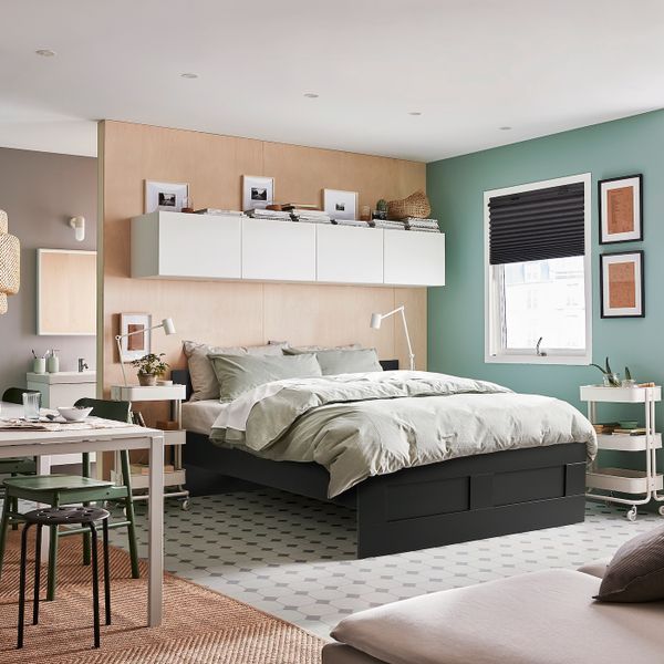 Каркас кровати, черный 140x200 см IKEA BRIMNES БРИМНЭС 193.909.85 - фото 2