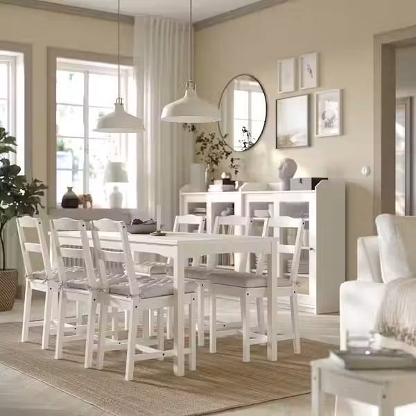 VIPPÄRT Подушка на стул - бежевый 38x38x6 см - фото 2