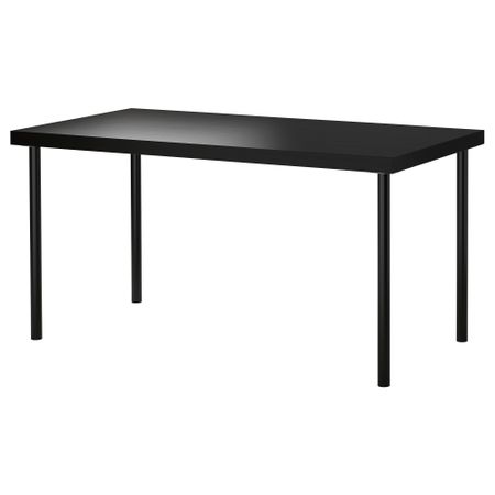 Стол ТОРНЛИДЕН / АДИЛЬС, черно-коричневый, черный (150x75 см)