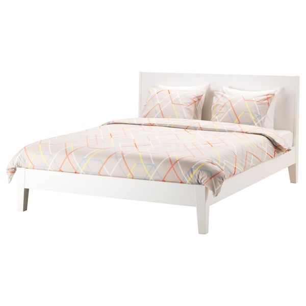 Каркас кровати НОРДЛИ, белый, Лурой - фото 2