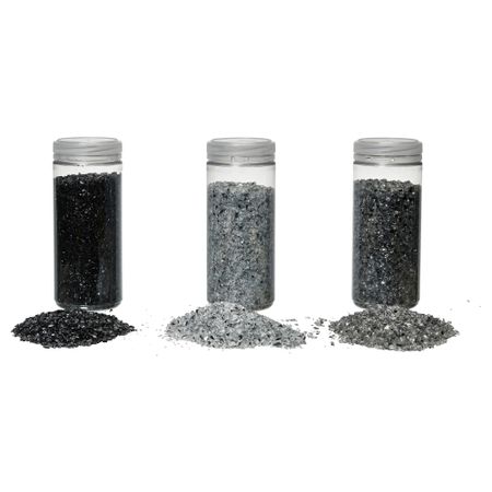 Украшение, стекло КУЛОРТ, черный/белый, серый (0.70 кг)