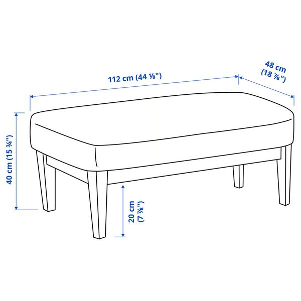 IKEA, дополнительный ракурс - схема-чертеж с размерами