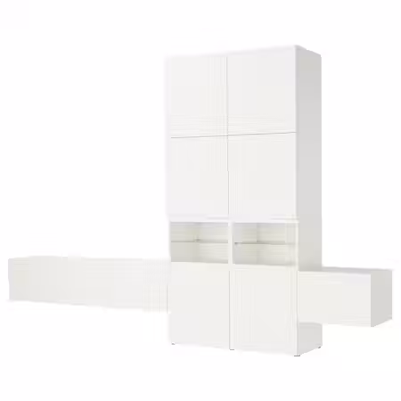 BESTÅ Комбинация для хранения - белый/Lappviken белый 360x42x231 см