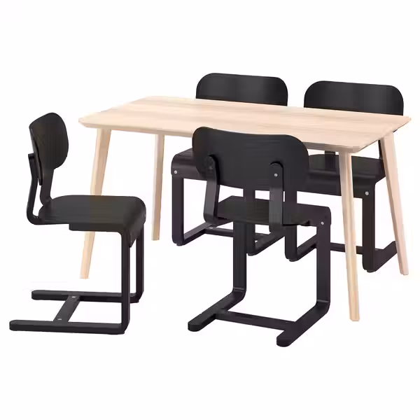 LISABO / LYCKAN ЛЮККАН Стол и 4 стула - фото 1