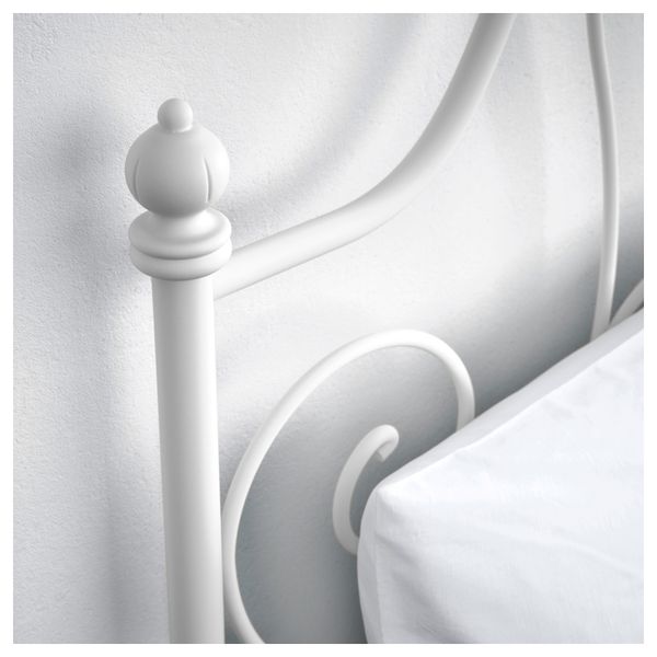 Каркас кровати ЛЕЙРВИК, белый, Леирсунд - фото 3