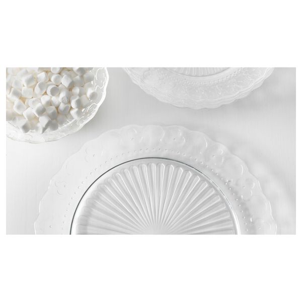 Тарелка десертная ФРОДИГ, прозрачное стекло (21 см) - схема-чертеж с размерами