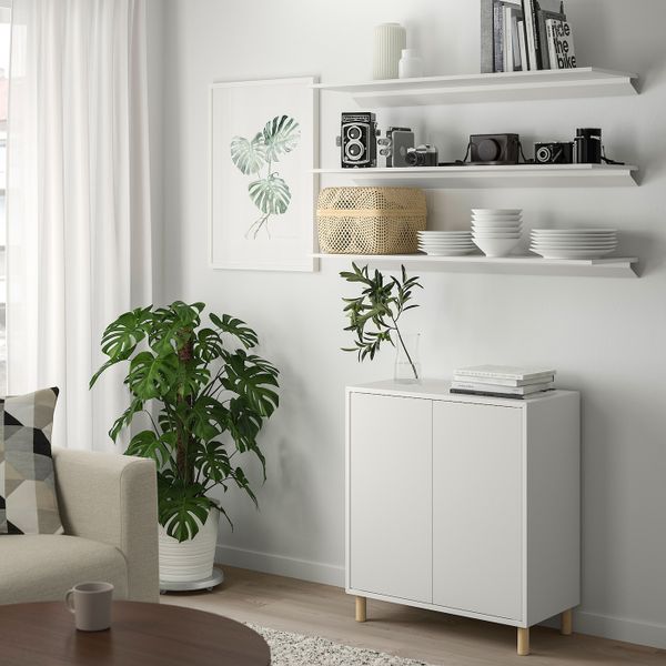Полка навесная, белый 110x32 см IKEA TROXHULT ТРОКСХУЛЬТ 404.856.94 - фото 2